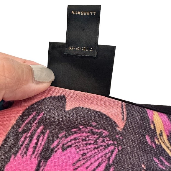 Worthington Floral V Neck Sleeveless Top - Size Large - Picture 6 of 8